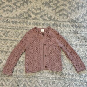 Ettie & H little girls knit sweater. Size 4Y.